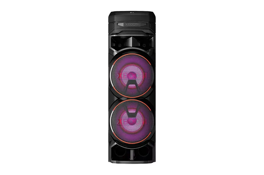 Torre de sonido LG XBOOM RNC9 | Doble Woofer | Potenciador de bajos | Karaoke Star | DJ App y DJ Pad | Super Bass Boost | Multi Bluetooth